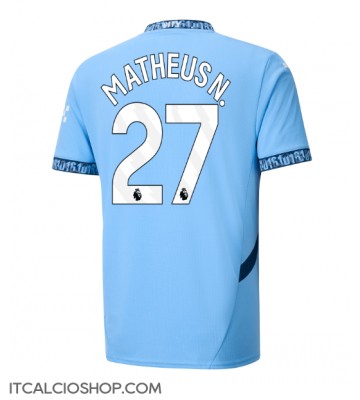 Manchester City Matheus Nunes #27 Prima Maglia 2024-25 Manica Corta